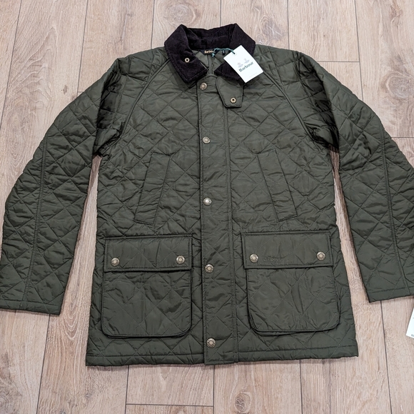 Barbour Other - Mens Barbour "Ashby" Quilted Coat Olive Green